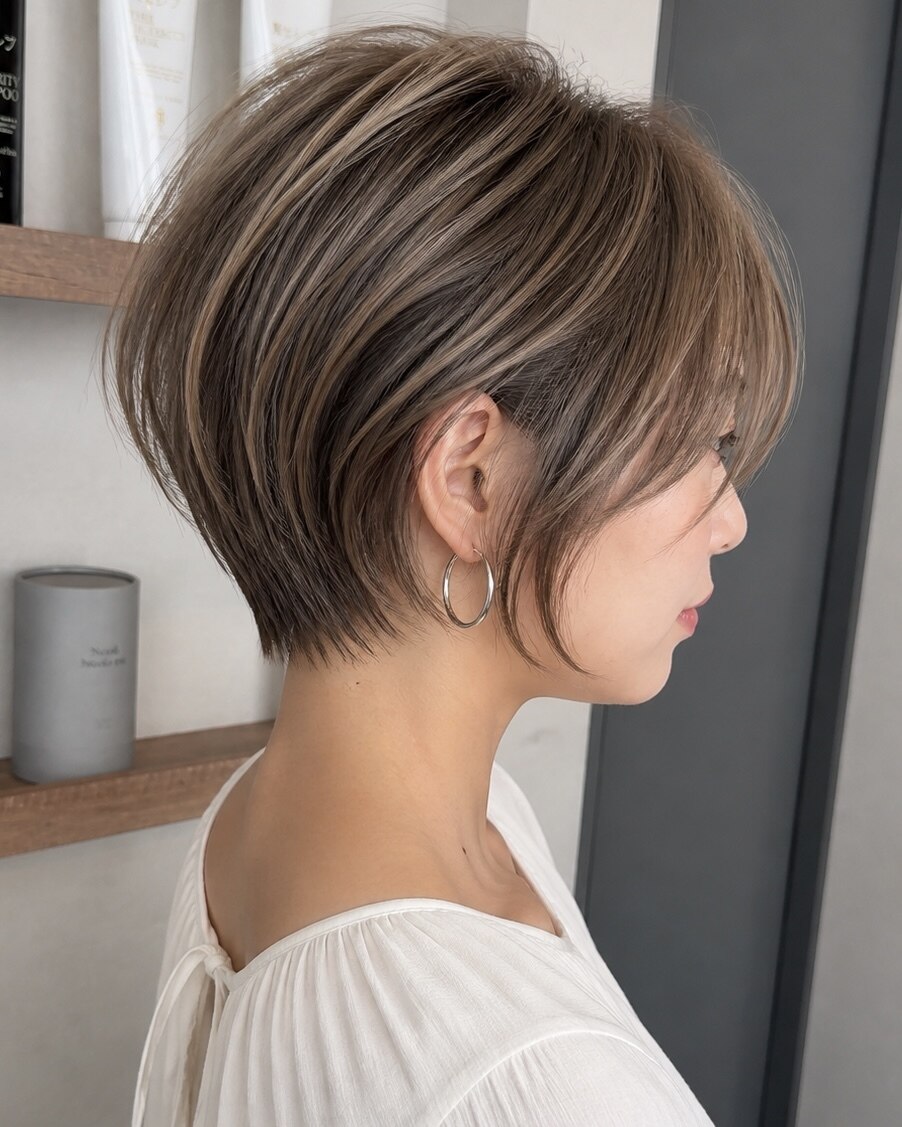ショートボブ仕上がり(清野スタイリスト作品)